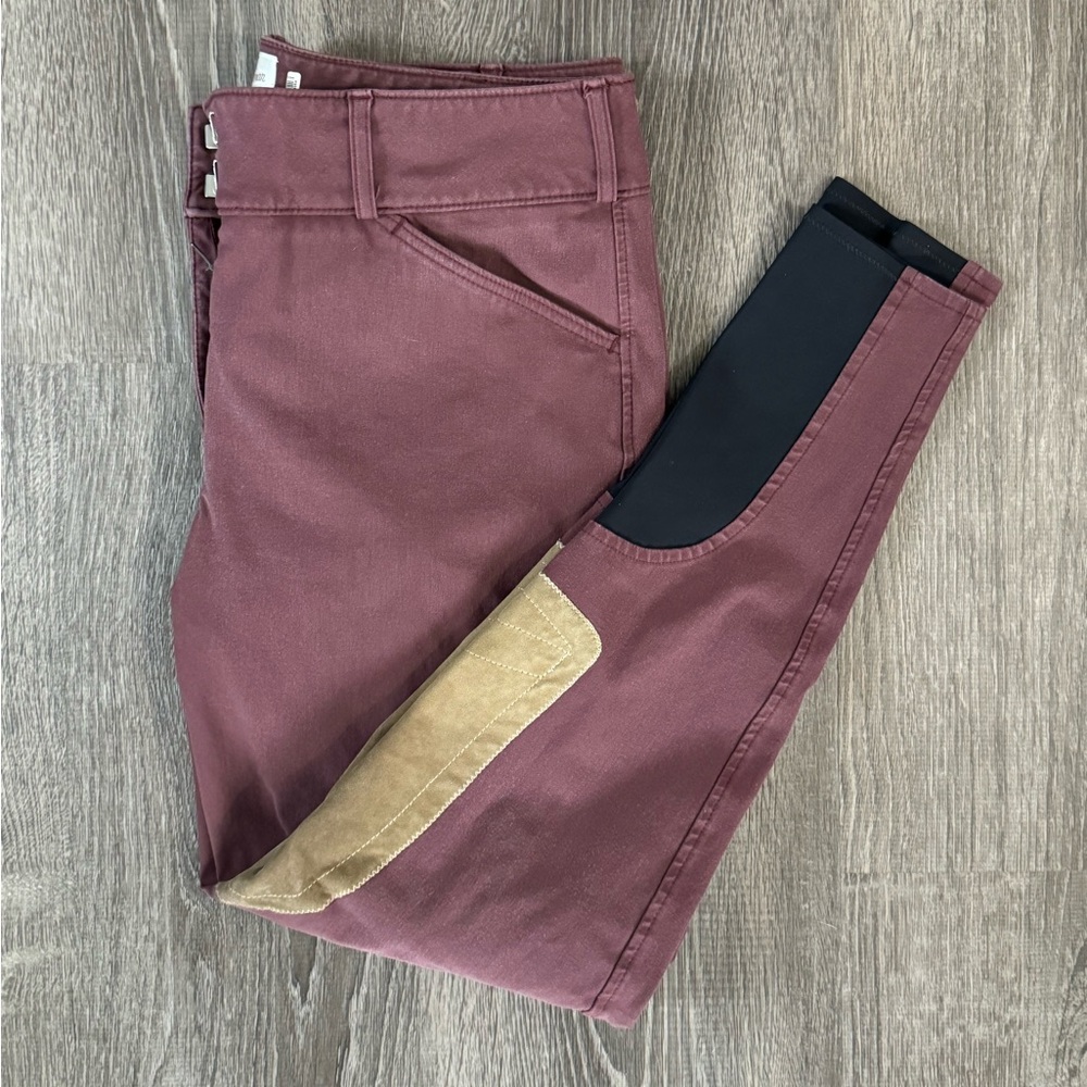Tailored Sportsman Trophy Hunter Mid-Rise Front Zip Boot Sock Breech - Bordeaux